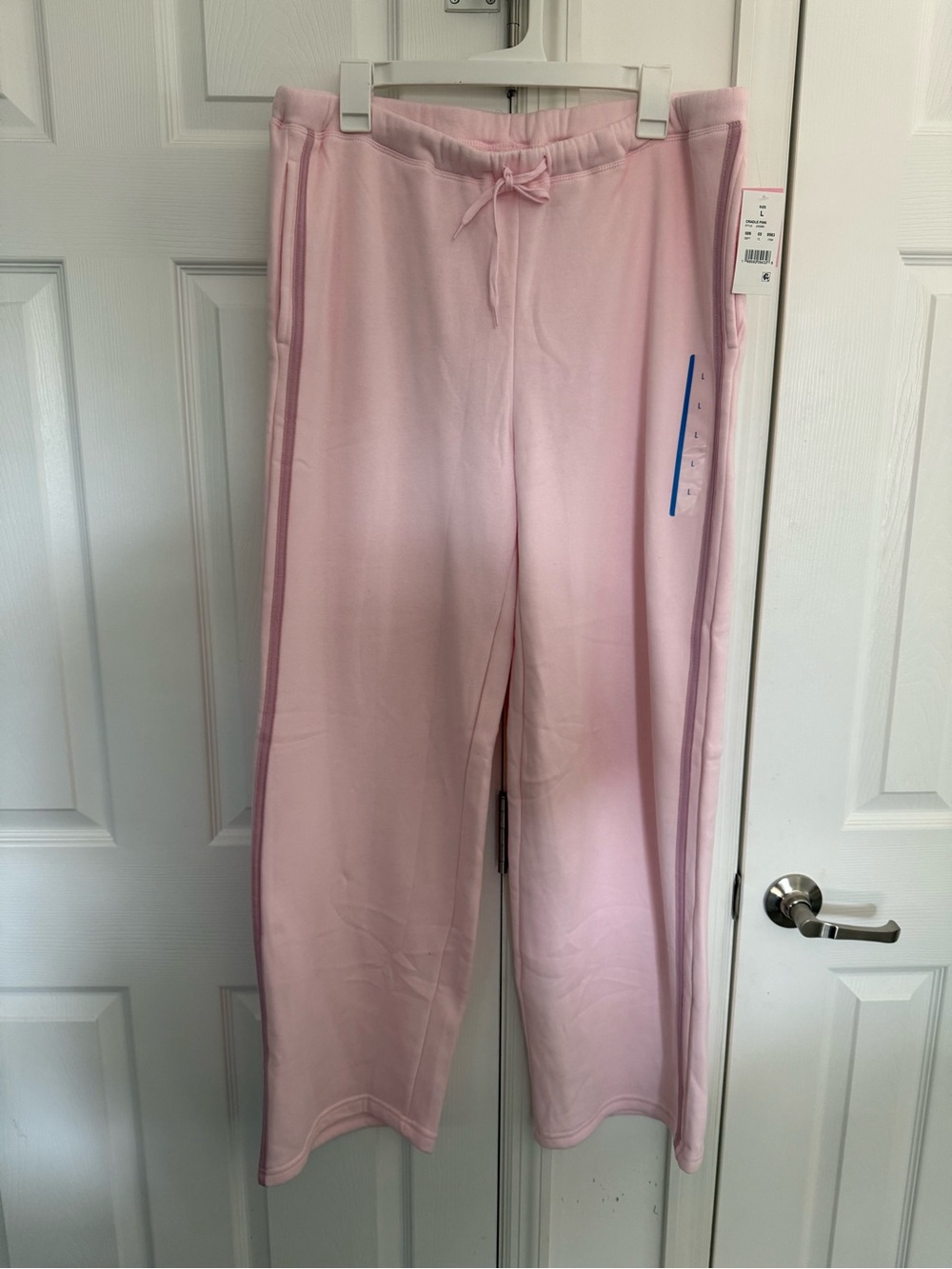 Zoe + Liv Cradle Pink Sweatpants with Blue Side Accent